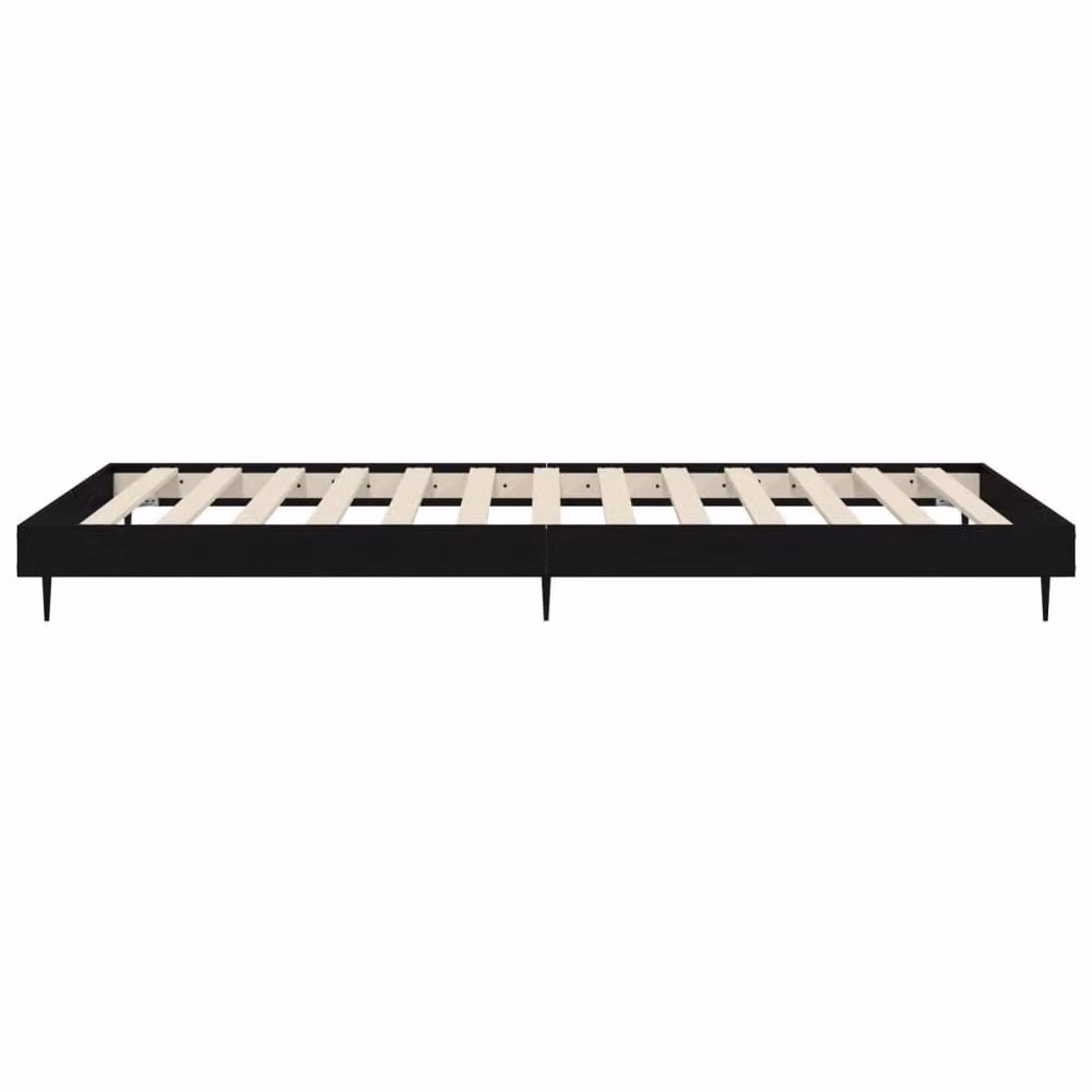 Berkfield Home Black Small Single Bed Frame with Drawers – 4