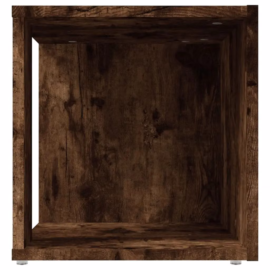 Berkfield Home Smoked Oak Side Table in Brown, W/D/H: 33 x 33 x 34.5 cm – 4