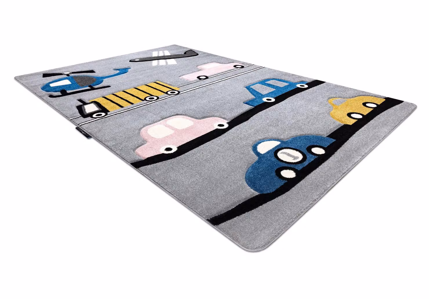 RugsX Petit Grey Kids Motif Rectangular Rug, W: 140 cm, D: 190 cm – 3