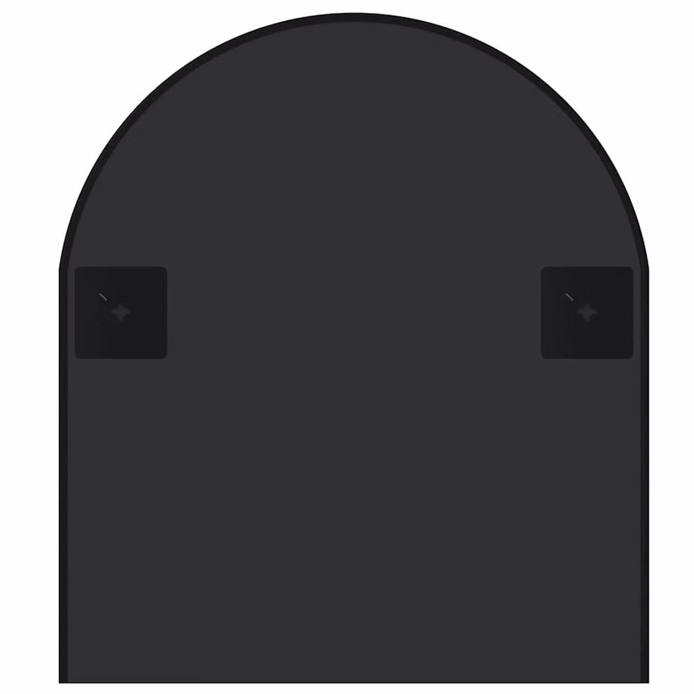 Berkfield Home Minimalist Oval Wall Mirror in Black, W: 100 cm, H: 45 cm – 2