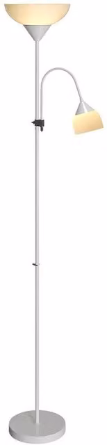 VOGREX Silver Mother Child Floor Lamp with Dual Light and 3 Colour Temperatures – 1