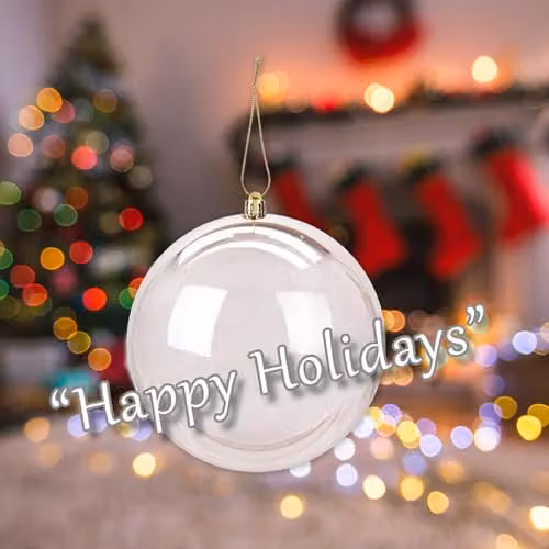 VFM e-Store Round Glass Christmas Bauble Hanging Ornament in Gold and Transparent, Diameter: 12 cm – 4