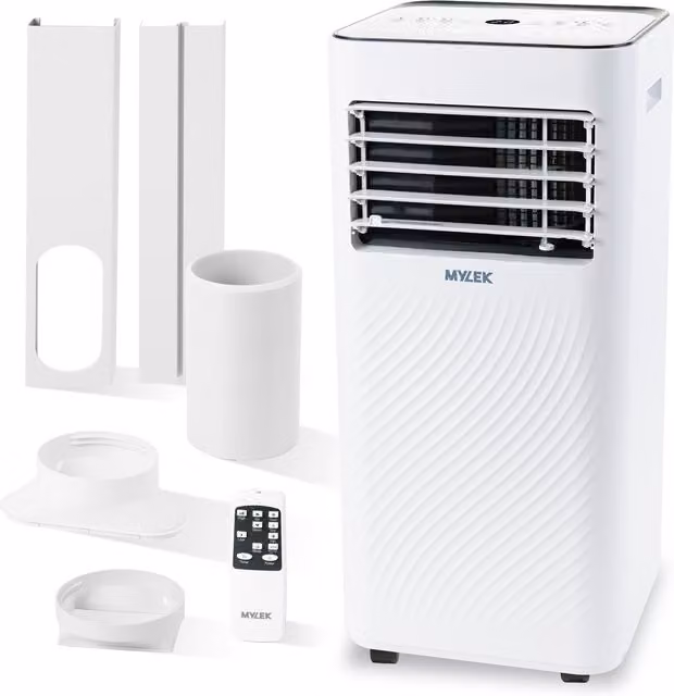 Mylek Monobloc Portable Air Conditioner and Dehumidifier, White