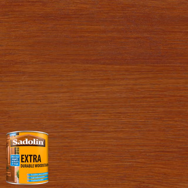 Sadolin Extra Durable Water Repellent Woodstain, Red, 0.5 l