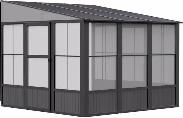 Sojag Charleston Conservatory in Grey Aluminium and Metal
