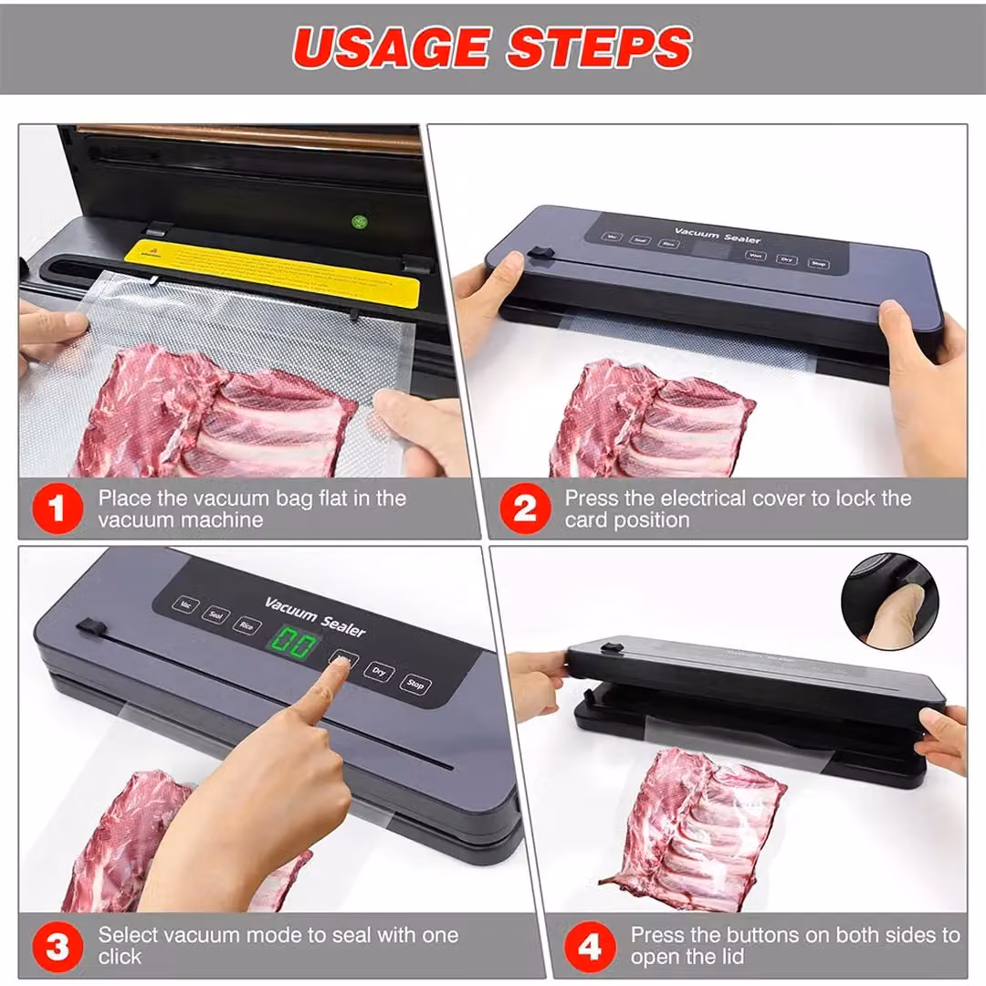 SPETLEK Vacuum Food Sealer for Dry and Wet Packing, Grey – 6