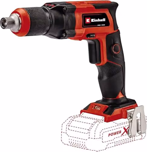 Einhell Cordless Drywall Screwdriver 18V PXC Red, 4000 RPM with Depth Stop