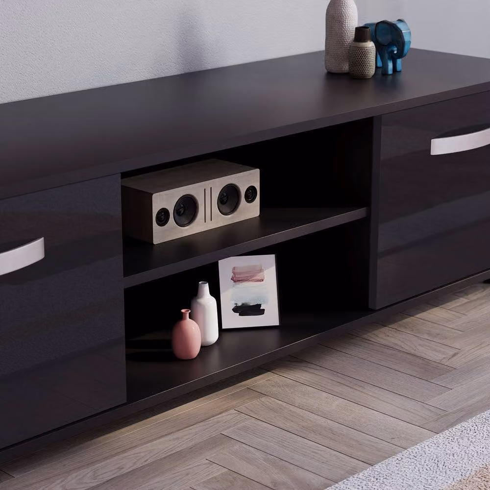 HD Designs Vida Designs Cosmo 2 Door TV Unit in Black – 3