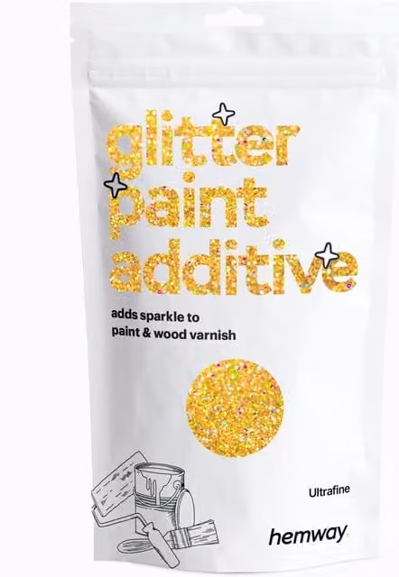 Hemway Gold Holographic Glitter Paint Additive