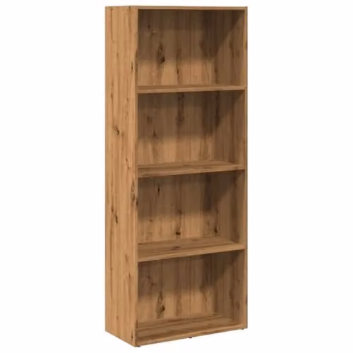 vidaXL Artisan Oak Bookcase in Brown, W/D/H: 60 x 30 x 152 cm