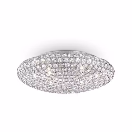 Netlighting King Suspended Ring Pendant Light in Chrome and Grey with G9 Bulbs