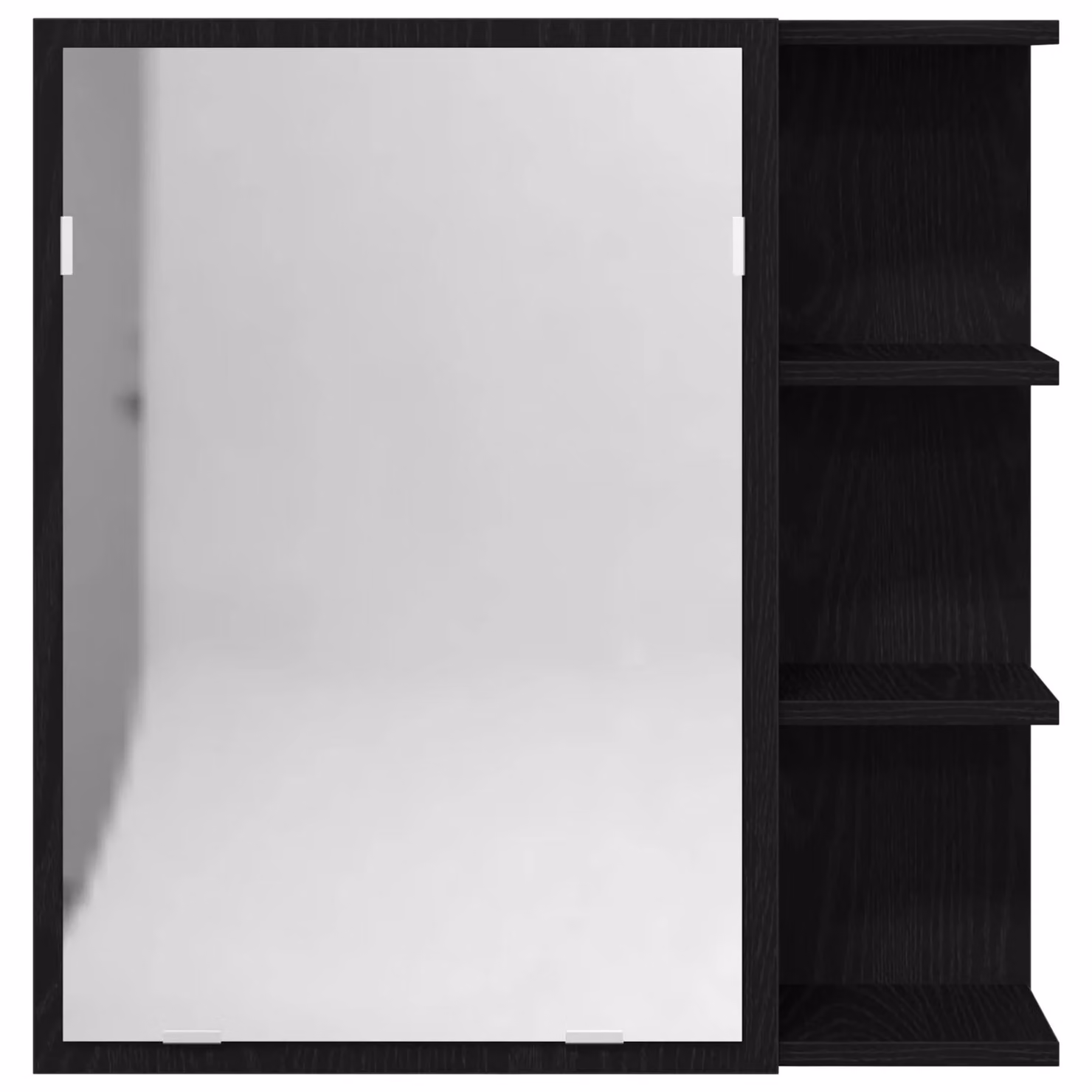 Berkfield Home Black Modern Wall Mounted Bathroom Mirror Cabinet with Internal Shelves, W/D/H: 62.5 x 20.5 x 64 cm – 3