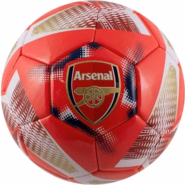 Arsenal FC Spiral Football in Crimson Red PVC