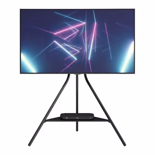 AVF Black Metal Tripod TV Stand for up to 65 Inch TVs