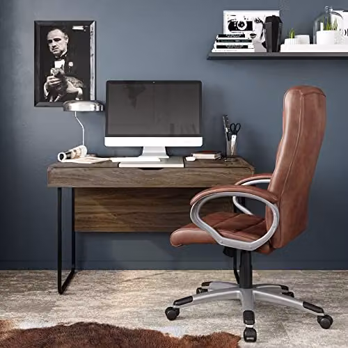 Alphason Hampton Executive Office Chair in Brown Leather – 2
