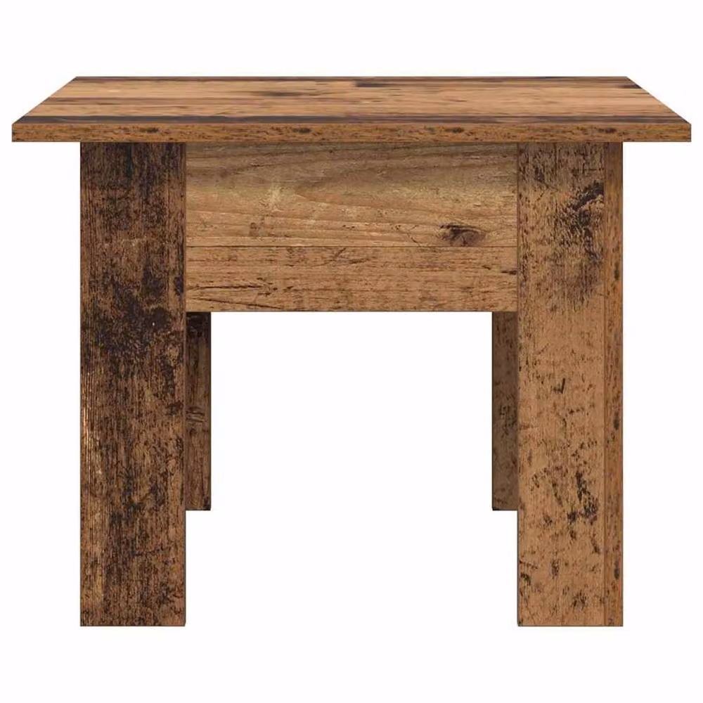 Berkfield Home Elegant Coffee Table in Brown Old Wood, W/D/H: 55 x 55 x 42 cm – 4
