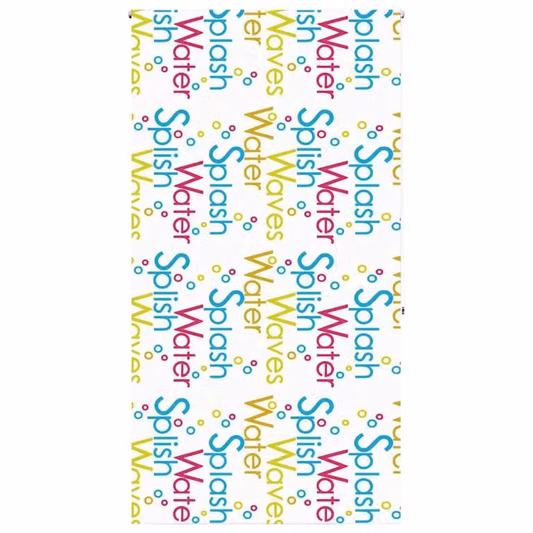 Berkfield Home White Fabric Shower Roller Blind W/H: 130 x 240 cm