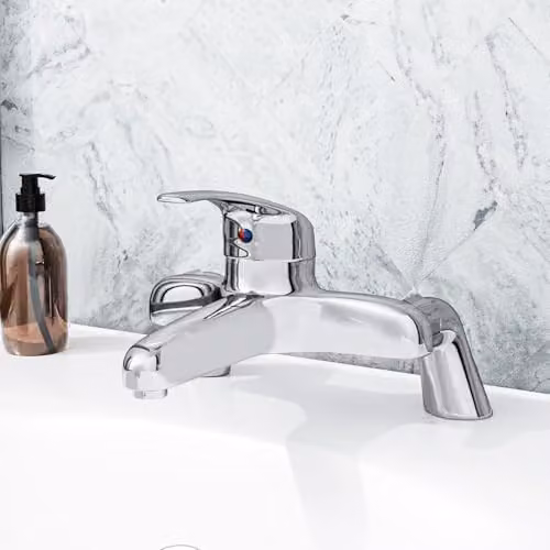 Nes Home Chrome Brass Bathtub Filler Tap