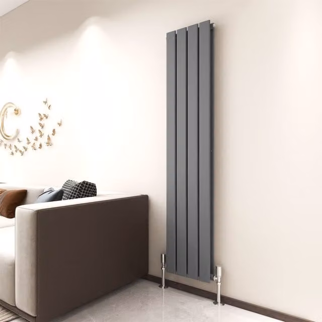 MCC Direct Designer Flat Panel Double Radiator in Anthracite Grey