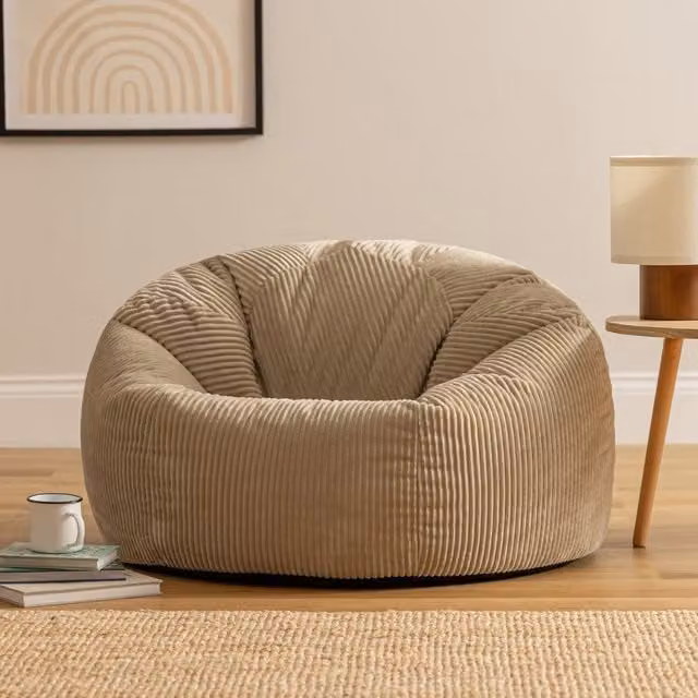 ICON Classic Corduroy Bean Bag in Beige
