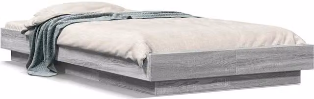 Berkfield Home Grey Sonoma Bed Frame without Mattress W: 100 cm, D: 200 cm