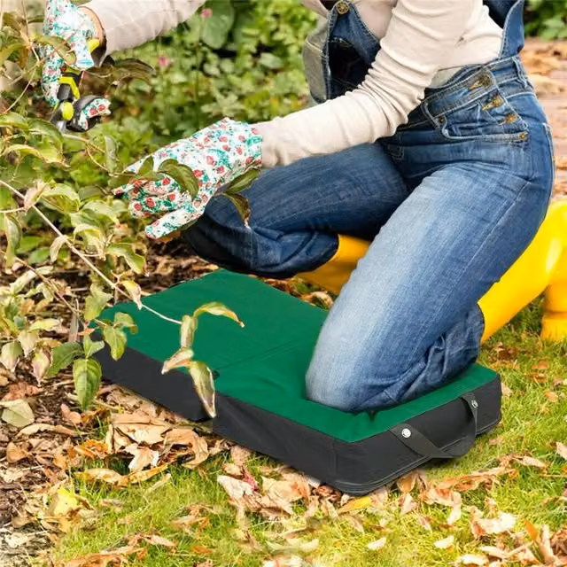 FLAVORA Extra Thick Large Portable Foam Garden Kneeling Pad in Green – 1