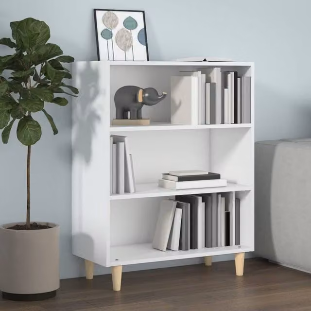 Berkfield Home White Classic Sideboard, W/D/H: 69.5 x 32.5 x 90 cm – 1