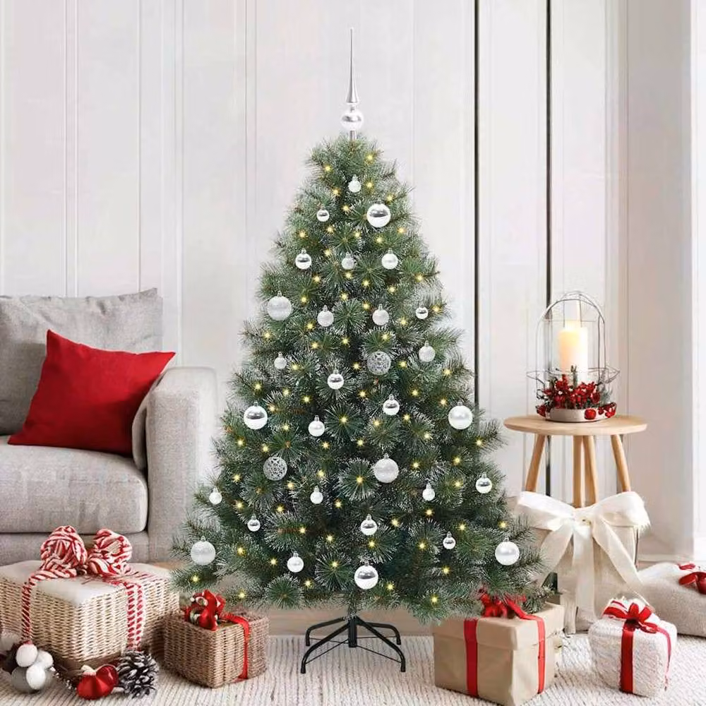 Berkfield Home Realistic Artificial Christmas Tree with 150 LEDs, Green, Height: 150 cm – 1