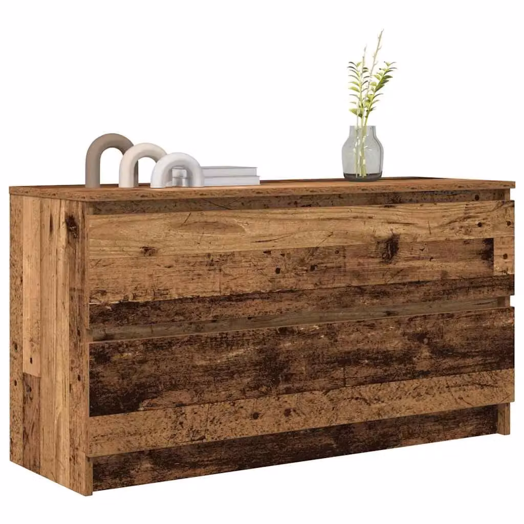 Berkfield Home Rustic Old Wood TV Cabinet in Brown, W/D/H: 100 x 35 x 54 cm – 3