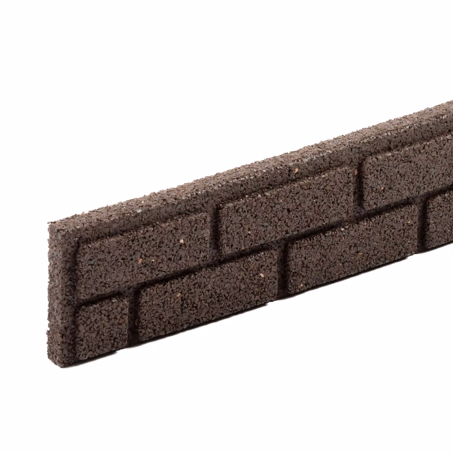Nicoman Flexible Brick Effect Garden Edging Border, Brown, 4 Pack, 1.2m – 4