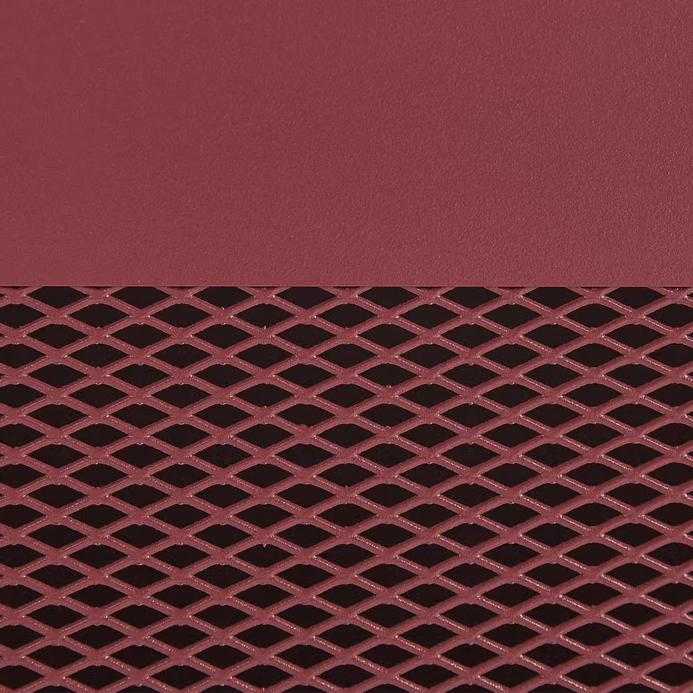 Wyld and Coco Red Metal Bedside Table with Mesh Door – 6