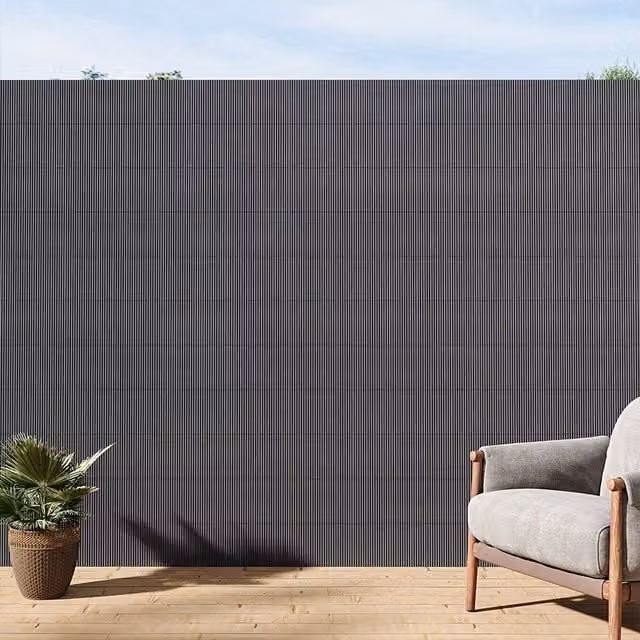 Lifeideas Opaque Privacy Fence Screen in Anthracite Grey, W: 300 cm, H: 180 cm