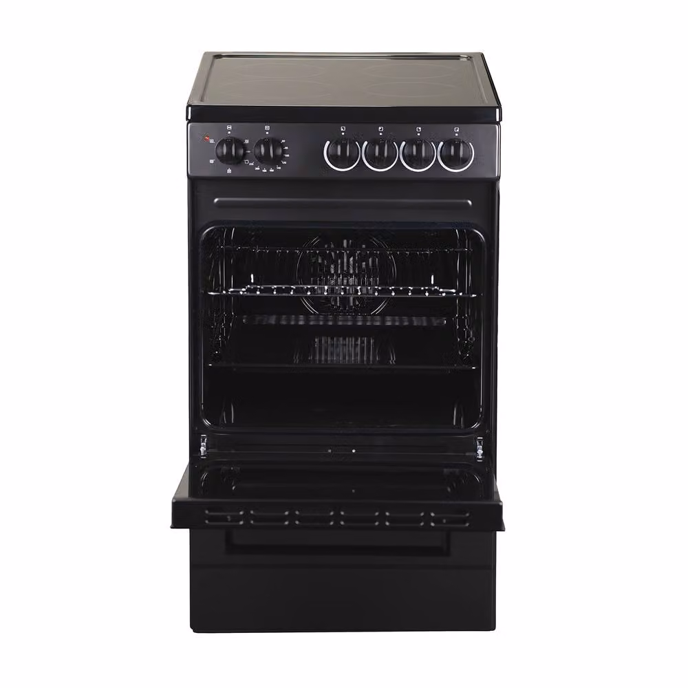 Willow Black 50cm Single Cavity Electric Cooker with Ceramic Hobs and Grill – 3