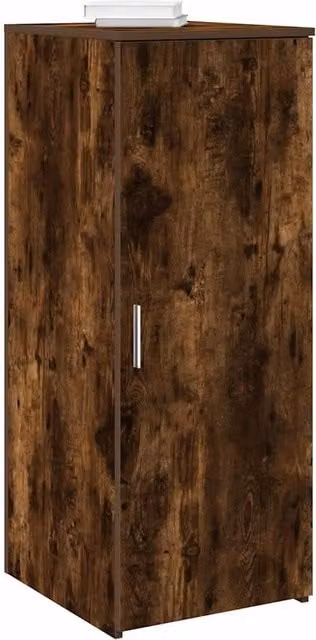 Berkfield Home Modern Wall Mounted Storage Cabinet in Smoked Oak Brown, W/D/H: 40 x 45 x 103.5 cm