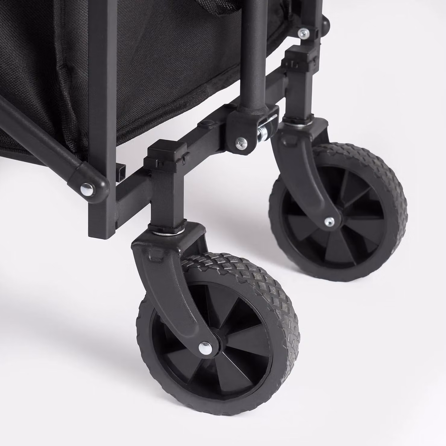 OHS Foldable Outdoor Garden Trolley Cart and Camping Wagon in Black – 5