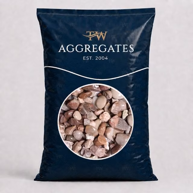TurfWorld 20mm Staffordshire Pink Decorative Gravel 25kg Bag