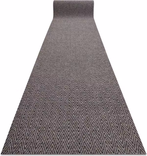 RugsX Non-Slip Herringbone Runner in Beige, W/D: 100 x 120 cm