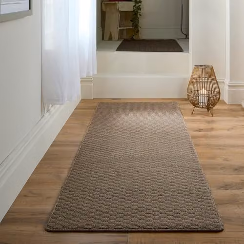 My Mat Sculptured Honeycomb Mink Runner, W: 67 cm, L: 230 cm – 2