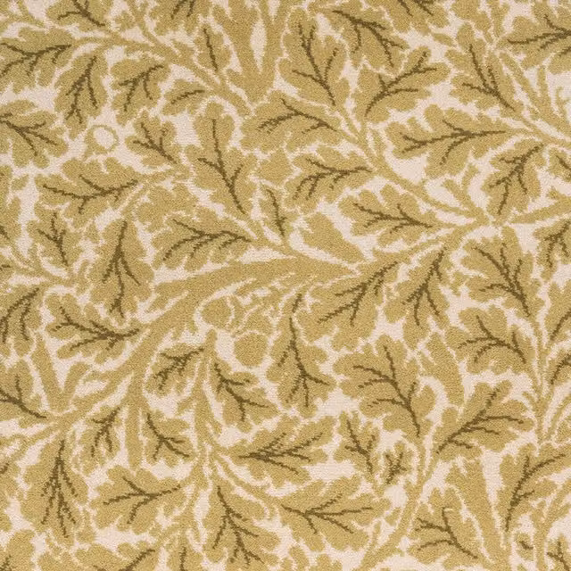 House of Hackney Auric Floral Wool Rug in Gold and Beige, W: 305 cm, D: 122 cm