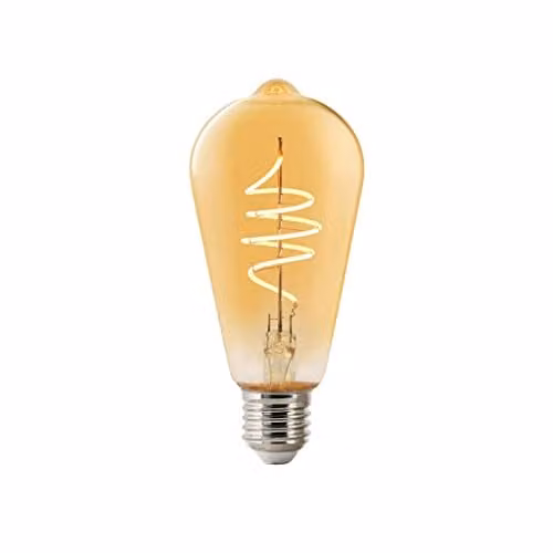 Nordlux Decorative Smart E27 Edison LED Bulb in Amber, 4.7W, 380 Lumen, 2200K Warm White