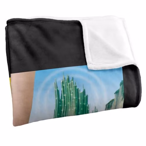 LOGOVISION The Wizard Of Oz There'S No Place Like Home Poster Super Soft Fleece Throw Blanket, Multicolour, W: 91 cm, D: 147 cm – 2