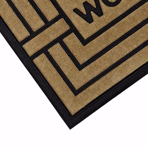 JVL Vienna Rubber Backed Scraper Doormat, Brown, W: 45 cm, D: 75 cm – 7