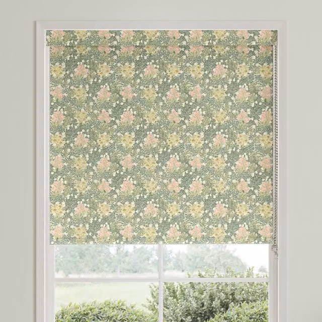 William Morris Apple Floral Blackout Made To Measure Roller Blind in Multicolour