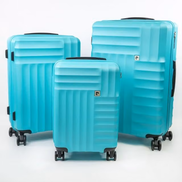 Pierre Cardin Soleil 3-Piece Hard Sided Wheeled Suitcase Set with TSA Locks in Teal – 1