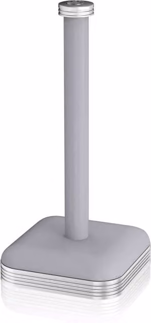 The Swan Freestanding Retro Towel Pole in Grey with Stainless Steel and Non-Slip Weighted Base