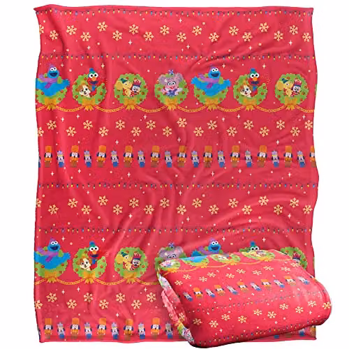 LOGOVISION Multicolour Fluffy Fleece Throw Blanket for Children, W/D/H: 152 x 127 x 1 cm