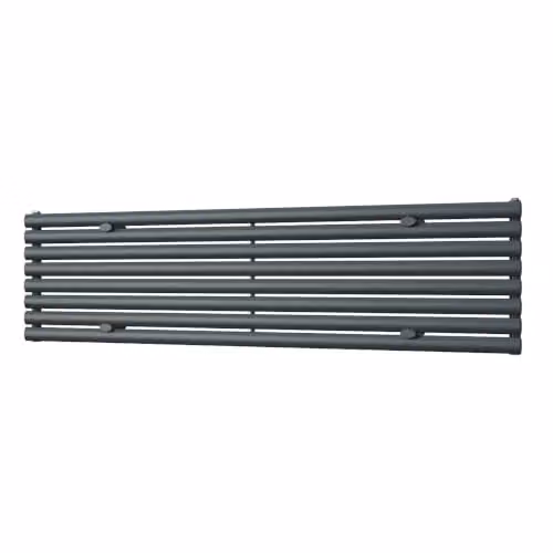 UK Radiators Omeara Axis Anthracite Elliptical Tube Horizontal Designer Radiator, W: 180 cm, H: 46.4 cm – 2