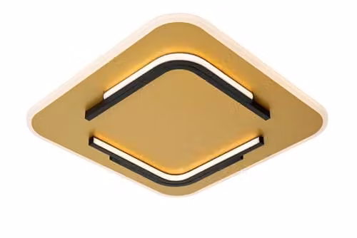 Lucide Andreas LED Flush Ceiling Light in Gold/Brass with Warm White Light – 1