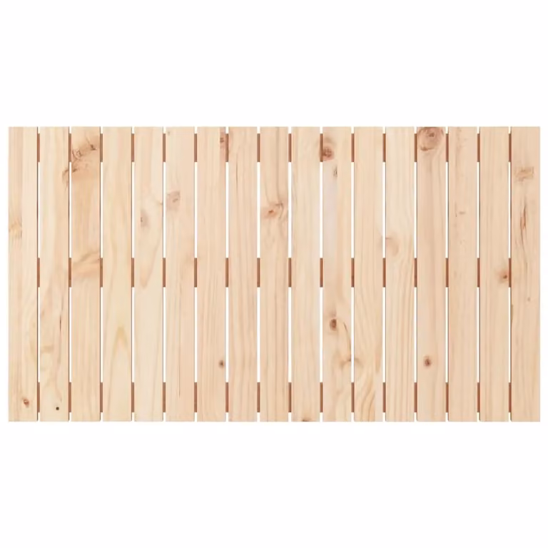 Berkfield Home Rustic Solid Wood Pine Wall Headboard in Brown, W/D/H: 108 x 3 x 60 cm