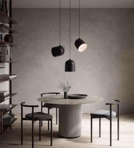Nordlux Angle Black Metal Adjustable Pendant Light with E27 Socket, Diameter: 21 cm – 4